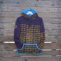 Size 8 plum/turquoise reversible womens hoody