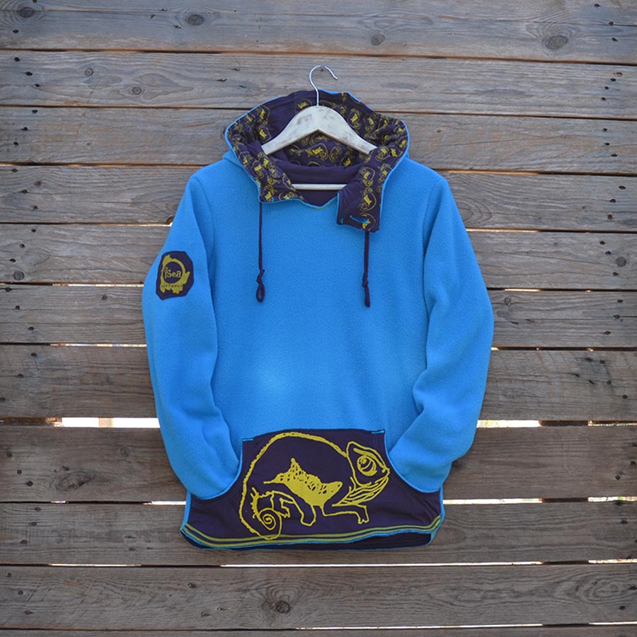 Size8turq4 Size 8 plum/turquoise reversible womens hoody