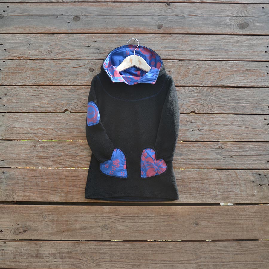 Front Hoody dress age 2 black