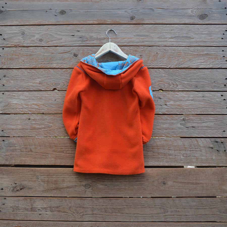 Back Hoody dress age 3 orange