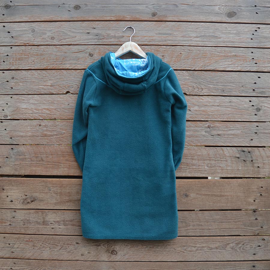 Back Hoody dress age 9 teal