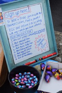 Easter beach clean egg hunt