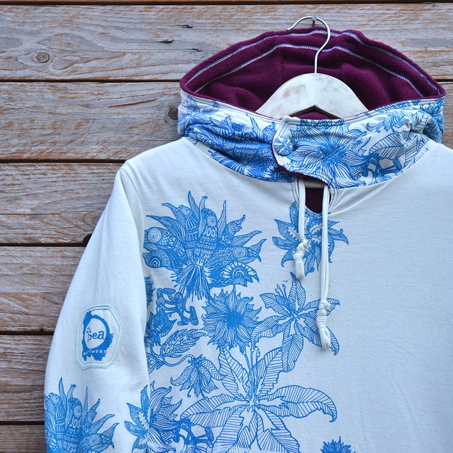 Jersey close up Women's reversible in plum/natural