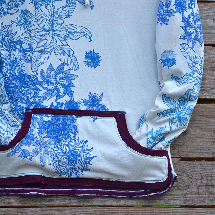 Jersey close up Women's reversible in plum/natural