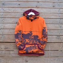 Women's reversible in plum/orange