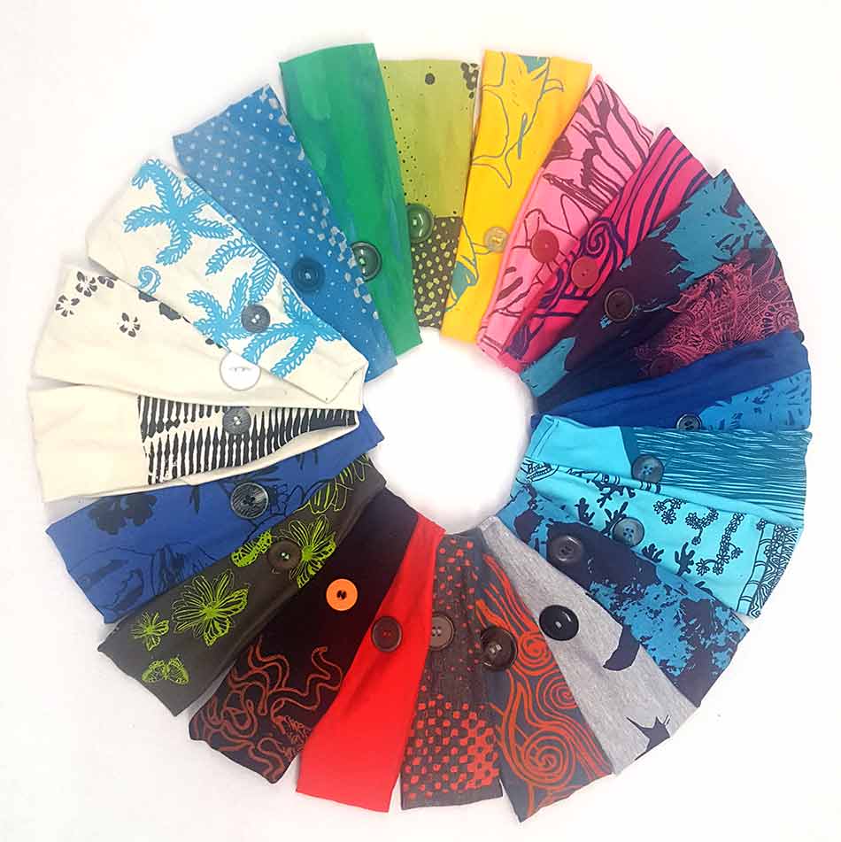 Button headbands Button headbands