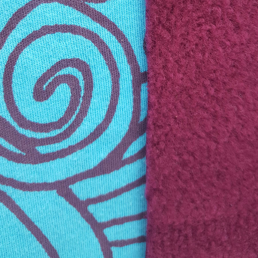 plum/turquoise